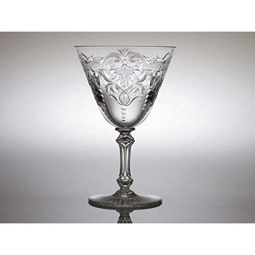 French Baccarat Marennes French Crystal Water Goblet Wine Stem - 1 of 3 For Sale - Image 3 of 4