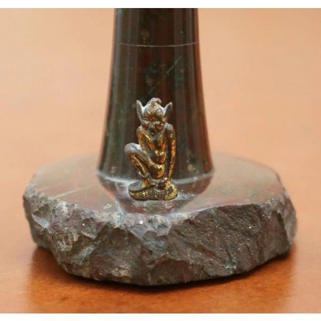 Antique Small Solid Marble Statues of Lighthouses, Set of 4 For Sale - Image 3 of 17