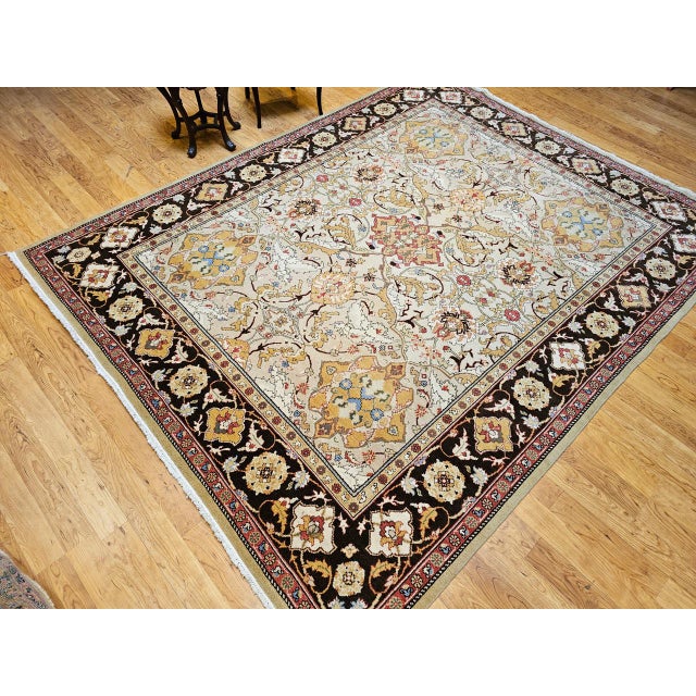 Vintage Turkish Oushak Handwoven Rug, Wool, Allover Geometric Design, 8' x 10' For Sale - Image 4 of 16