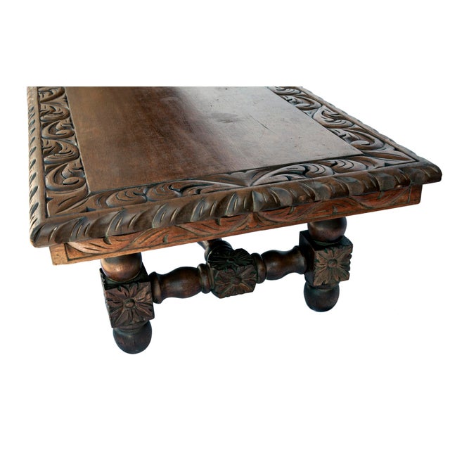 Mid 20th Century HandCarved Mexican Hardwood Coffee Table Chairish