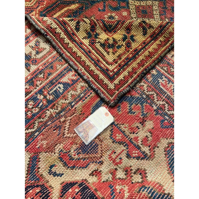 Turkish Antique Oushak Rug 18.7x13.2 For Sale - Image 3 of 5