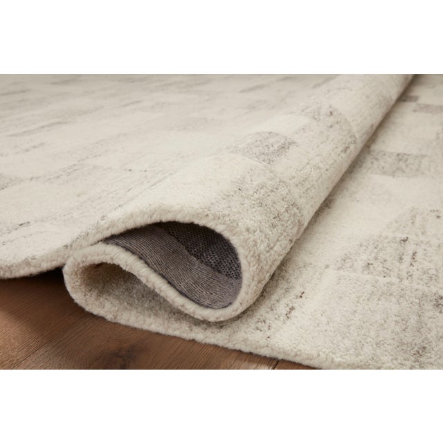 Contemporary Amber Lewis x Loloi Rocky Ivory / Silver 3'-6" x 5'-6" Accent Rug For Sale - Image 3 of 6