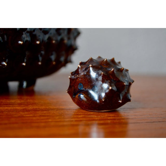 Mid-Century Ceramic Hedgehog Figurines from Jupiler, Set of 4 For Sale - Image 6 of 14