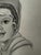 1940s Original Signed Graphite Illustration of Smiling Child in Bonnet, 11 × 8.5 In. For Sale - Image 4 of 7