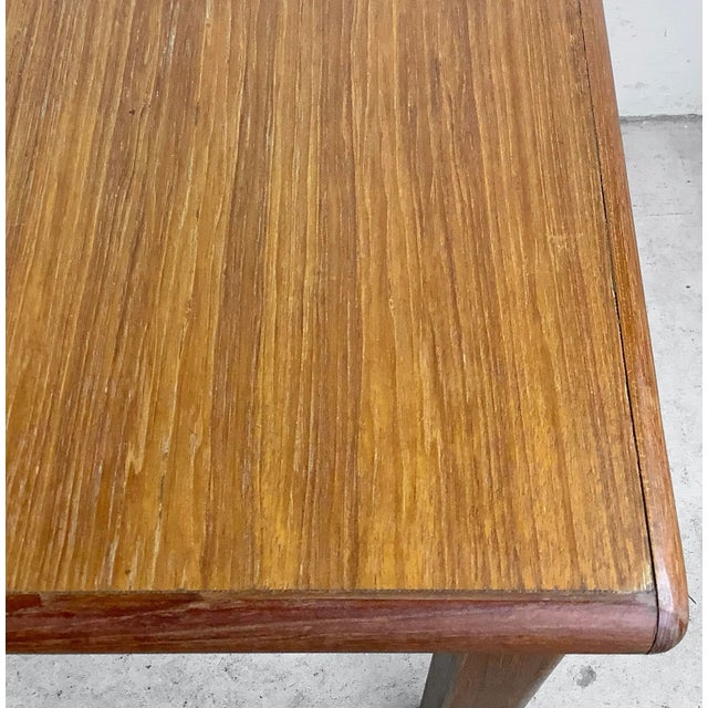 Vintage Modern Square Teak End Table For Sale - Image 11 of 13