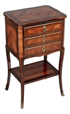 19th Century Louis XV Style Marquetry Side Table