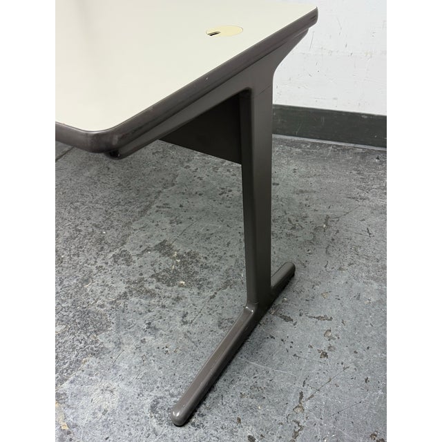 Gray Vintage George Nelson for Herman Miller Style Writing Desk For Sale - Image 8 of 12