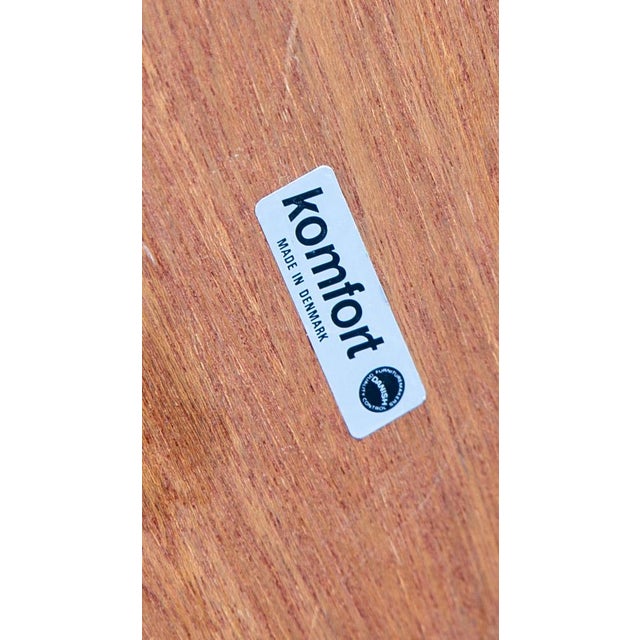 Brown 1960s Mid Century Danish Modern Ottoman Stool Brown Tan Fabric Rectangular Footrest For Sale - Image 8 of 12