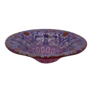 Vintage Higgins Glass Bowl For Sale