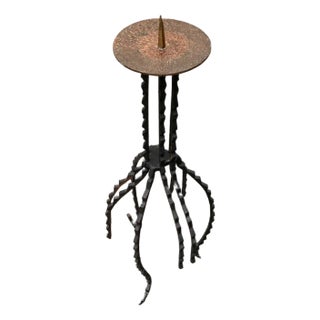 Mid-Century Brutalist Candleholder For Sale