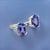 Natural Tanzanite Diamond Ring Size 6 14k W Gold 4 TCW Certified For Sale - Image 4 of 13