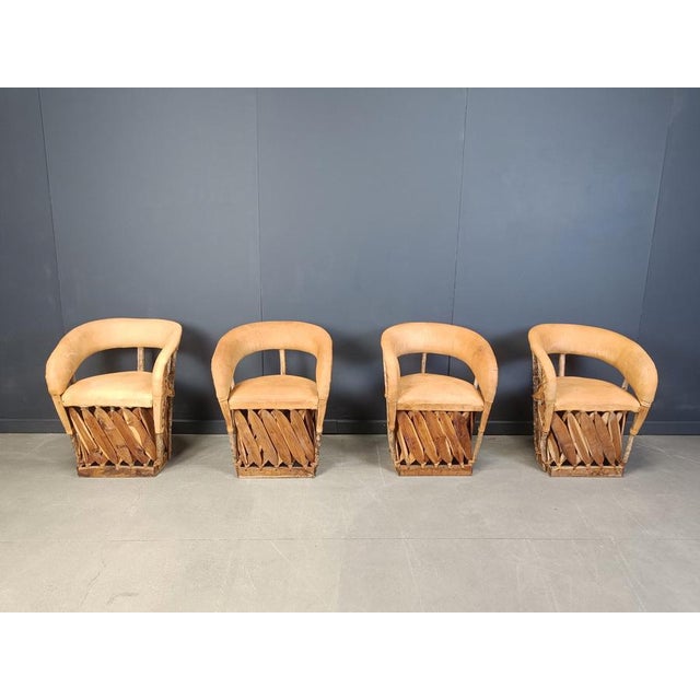 Vintage Mexican Art Populaire Dining Chairs, 1970s, Set of 4 For Sale - Image 12 of 13
