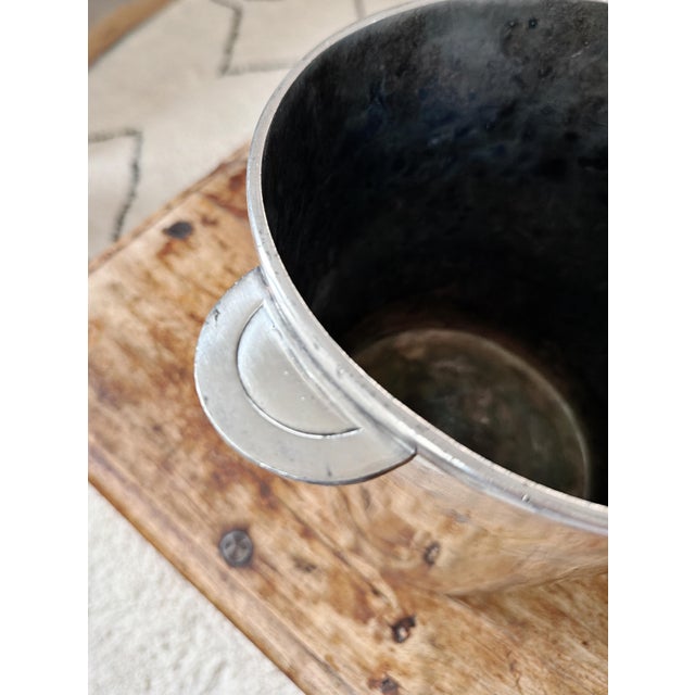 Christofle Antique Christofle Silver Champagne Bucket From French Line Ocean Liner Ile De France For Sale - Image 4 of 10