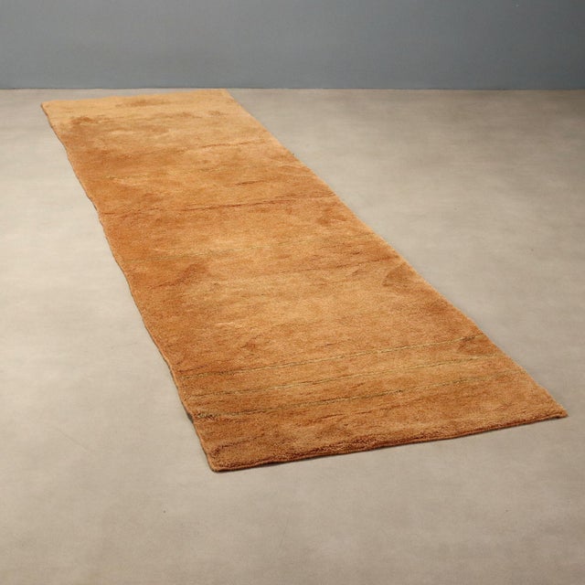 Orange Middle Eastern Gabbeh Runner Rug For Sale - Image 8 of 8