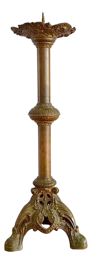 Antique Brass Candlestick, 1880s