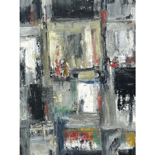 MCM Abstract Painting on Canvas, Signed For Sale In West Palm - Image 6 of 9