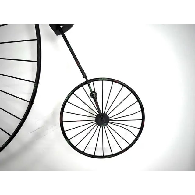 Curtis Jere High Wheel Bicycle Iron Sculpture & Wall Decor 1960's For Sale In New York - Image 6 of 12