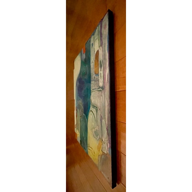 "Save Our Oceans Iii" Contemporary Abstract Modern Painting by Artist Sonia Gold For Sale - Image 9 of 11