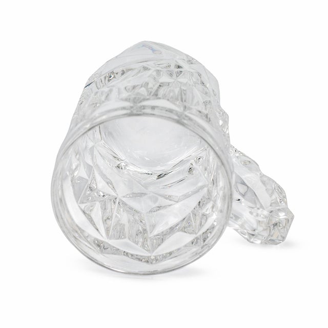 Early 21st Century Tiffany & Co. 16oz Pair of Rock Cut Crystal Beer Mug - a Pair For Sale - Image 5 of 7
