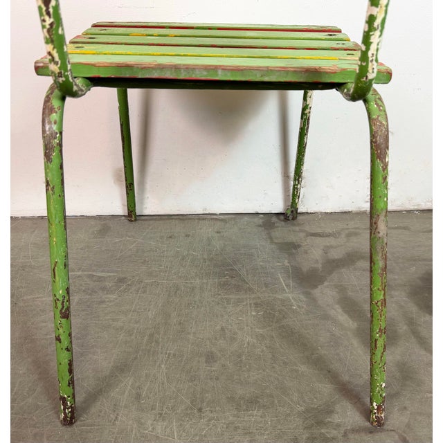Vintage Industrial Green Chair, 1960s For Sale - Image 13 of 18