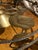 Early 20th Century European French/English Country Style Iron Chandelier With Brass Animals For Sale - Image 6 of 12