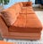 Vintage 1970s Burnt Orange Modular Sectional Sofa in the Style of Milo Baughman For Sale - Image 13 of 15