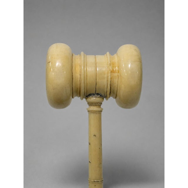 Maritime-Engraved Masonic Ceremonial Gavel - Carved Organic Material, Circa 1880 For Sale - Image 9 of 9