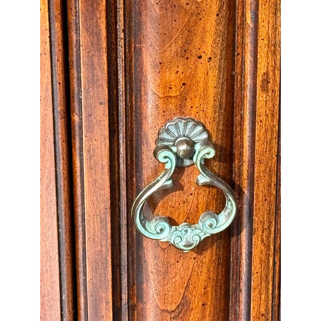 Vintage Brandt Diplomat Drum Table Mahogany Round End Table-Storage-Side-Accent For Sale - Image 9 of 12