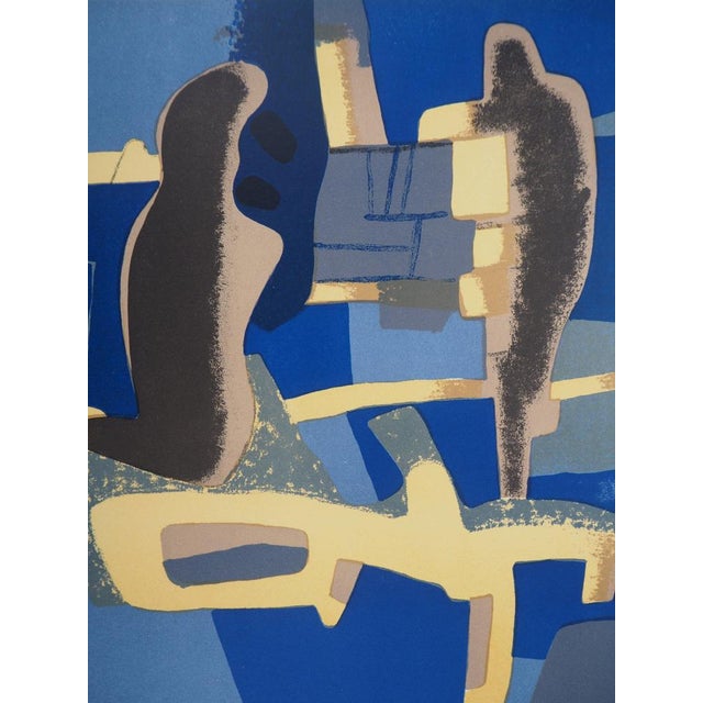Maurice Esteve (1904-2001) Face to Face Original color lithograph On heavy paper, 24 x 31 cm (approx. 9 x 12 inches)...