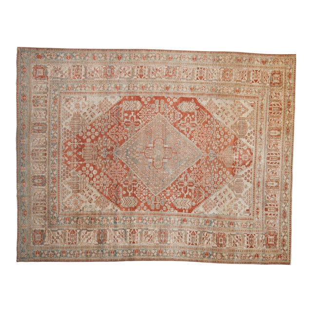 Vintage Distressed Joshegan Carpet - 7'8" x 9'10" For Sale