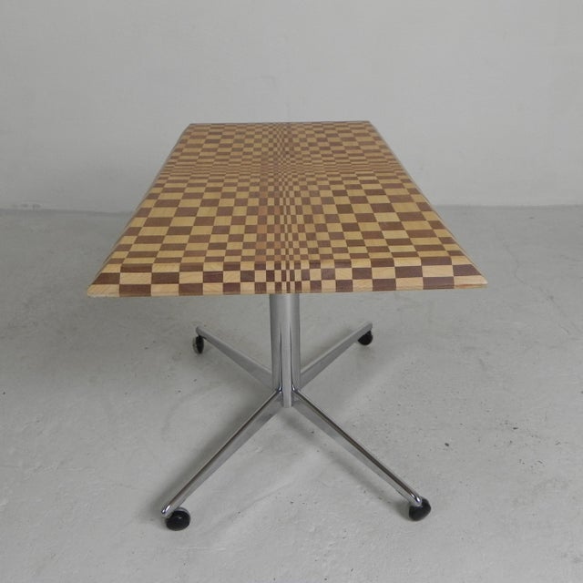 Wood Coffee Table in Psychedelic Pattern, 1990s For Sale - Image 7 of 18