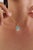 Art Deco 1.43ct Turquoise & Baguette Diamond Halo Pendant in 14k Gold For Sale - Image 10 of 14