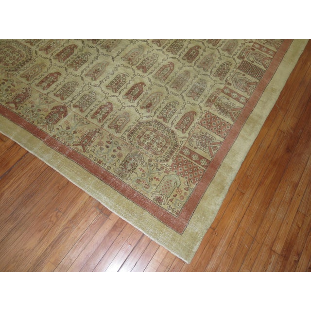 Mid 20th Century Vintage Zabihi Collection Turkish Anatolian Room Size Rug - 8'9" x 12'11" For Sale - Image 5 of 8