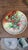 Rare 19th Century French Majolica Cherries Fives Lille Platter. 10.5 inches diameter.