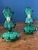 Art Deco Malachite Glass Perfume Bottles Pair For Sale - Image 17 of 18