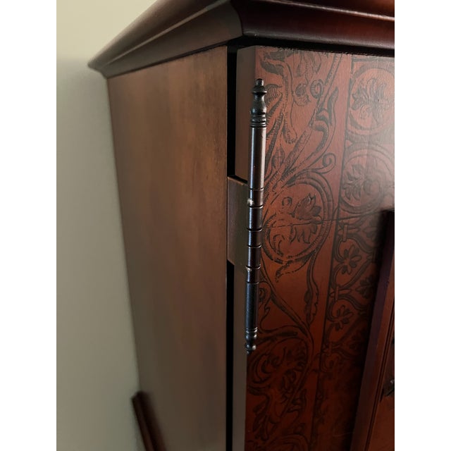 2010s Asian Style Cabinet From Thomas O’Brien Collection for Hickory Chair Armoire or Tv Entertainment Cabinet For Sale - Image 5 of 8