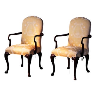 Vintage Councill Armchairs - Custom Upholstered - A Pair For Sale