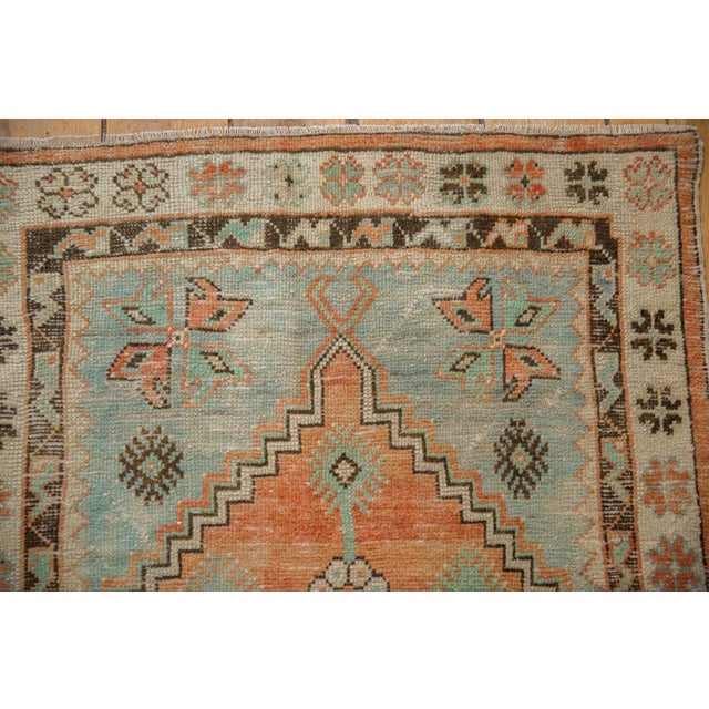 Vintage Distressed Oushak Rug Runner - 2'9" x 5'1" For Sale In New York - Image 6 of 9