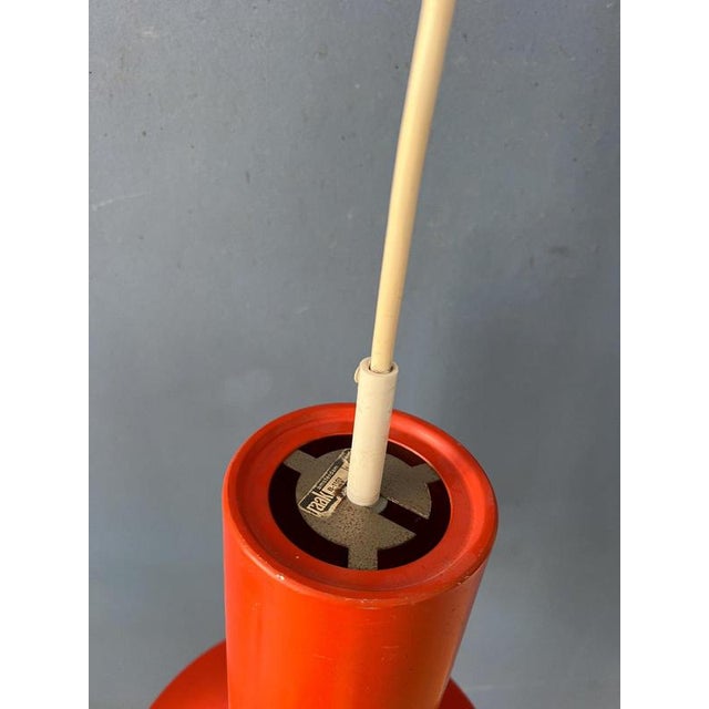 Vintage Orange Cone Pendant Lamp from Raak For Sale - Image 9 of 11