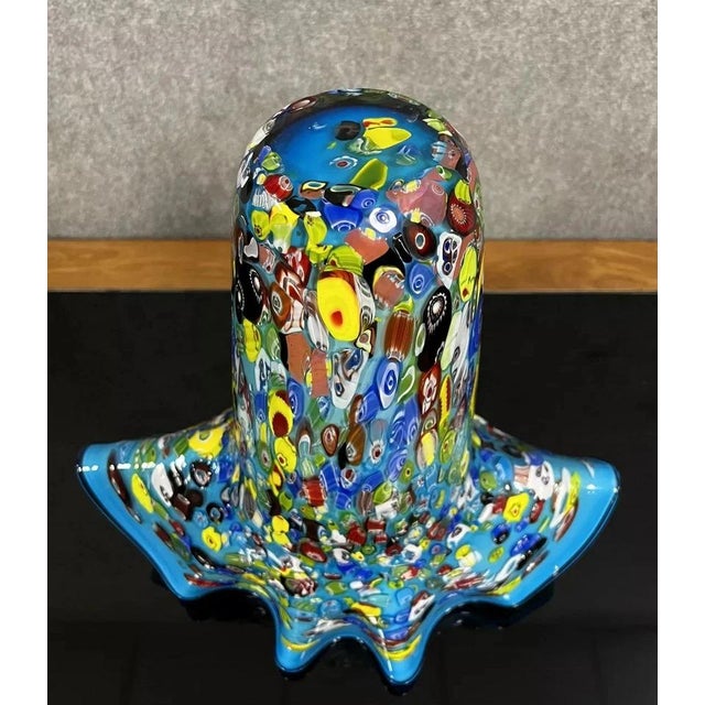 Large Octopusy Vase in Millefiori Glass, 1980 For Sale - Image 3 of 5