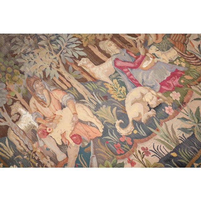 19th Century Zabihi Collection Belgian Tapestry For Sale - Image 9 of 12