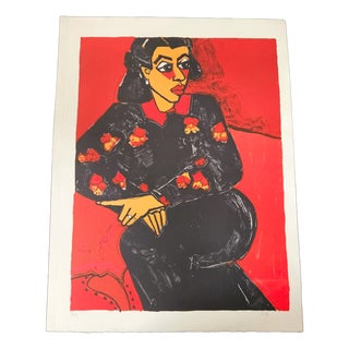 Gernot Kissel, Flowers, 1970s, Lithograph For Sale