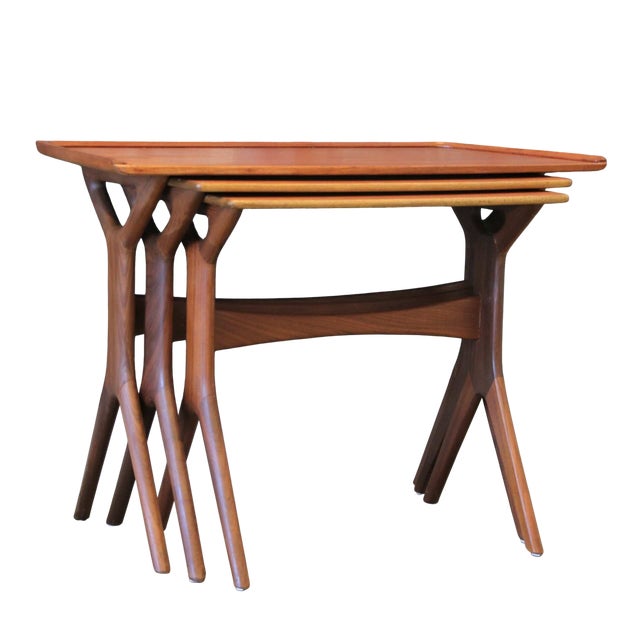 Teak Desks by Johannes Andersen for CFC Silkeborg, 1960s, Set of 3 For Sale - Image 18 of 18
