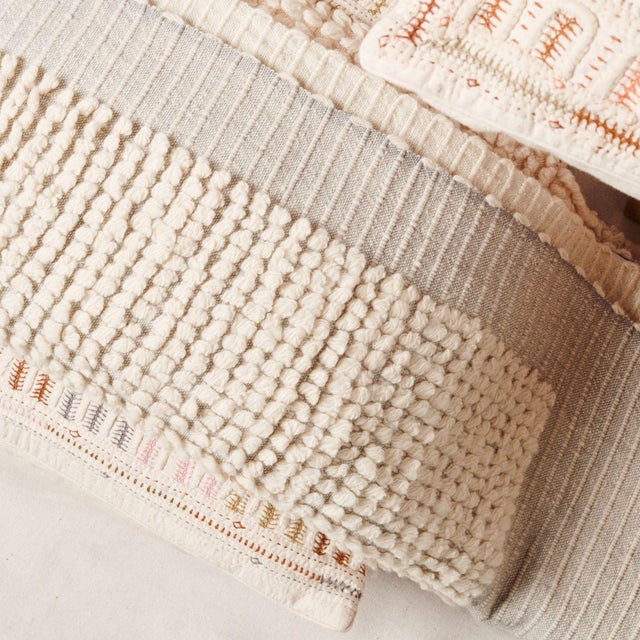 Butterscotch Handloom Hand Knotted Textured Plush Merino Throw For Sale - Image 10 of 17