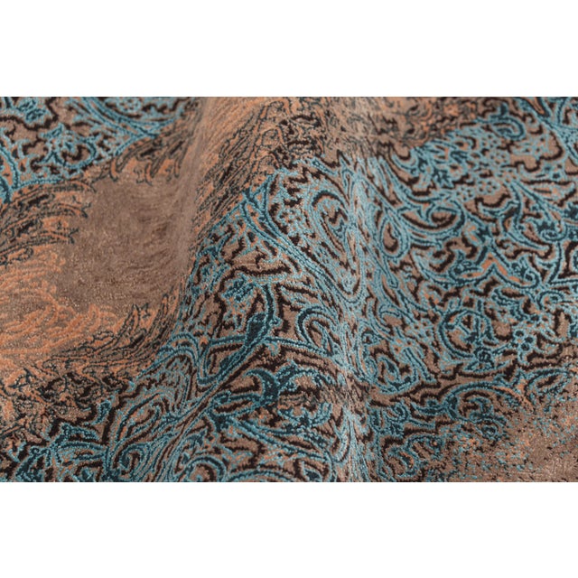 Textile Rug & Kilim’s Modern Runner Rug With Abstract Patterns “Zaronin Darb” For Sale - Image 7 of 8