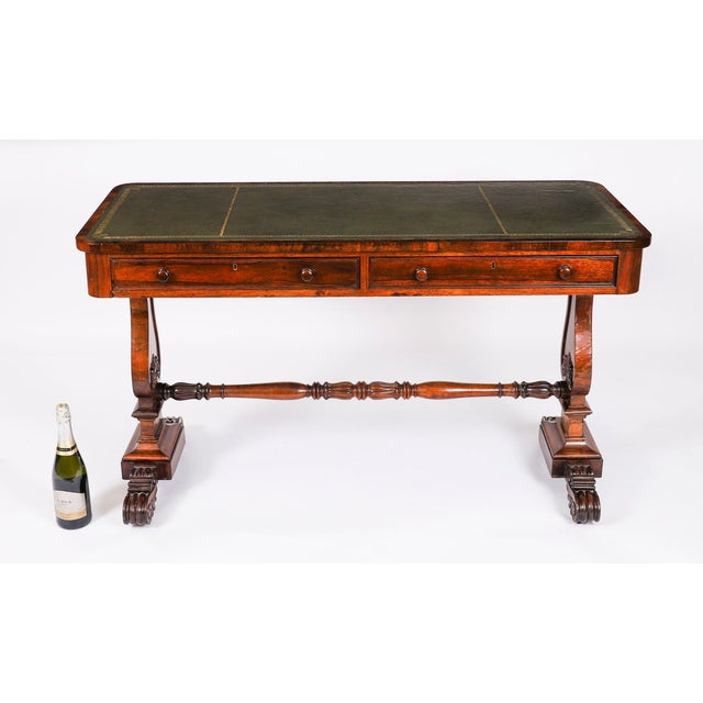 Antique Regency Library Desk by Gonçalo Alves, 19th Century For Sale - Image 17 of 18