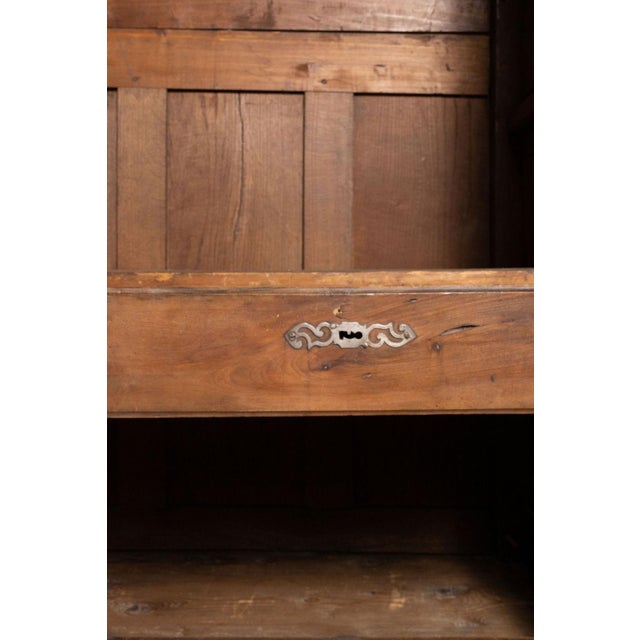 Antique French Provencal Walnut Marriage Armoire, Circa 1800 For Sale - Image 10 of 18