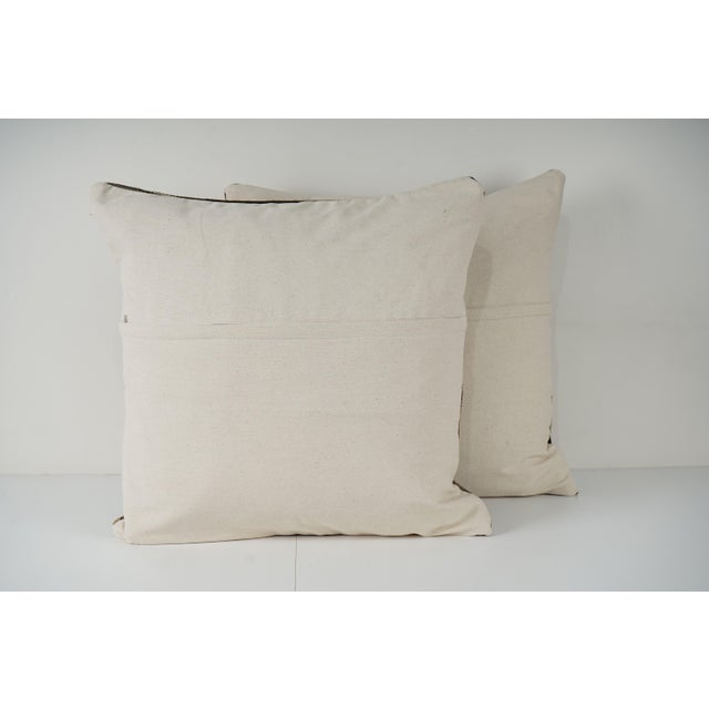 Striped Kilim Pillow Cover - A Pair For Sale - Image 4 of 4