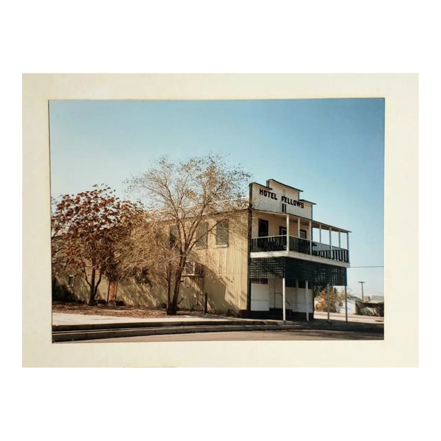 1980s Vintage Architecture Photography - California Historic Fellows Hotel For Sale