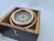 Brass Boat Compass in Varnished Wood Box For Sale In Boston - Image 6 of 9